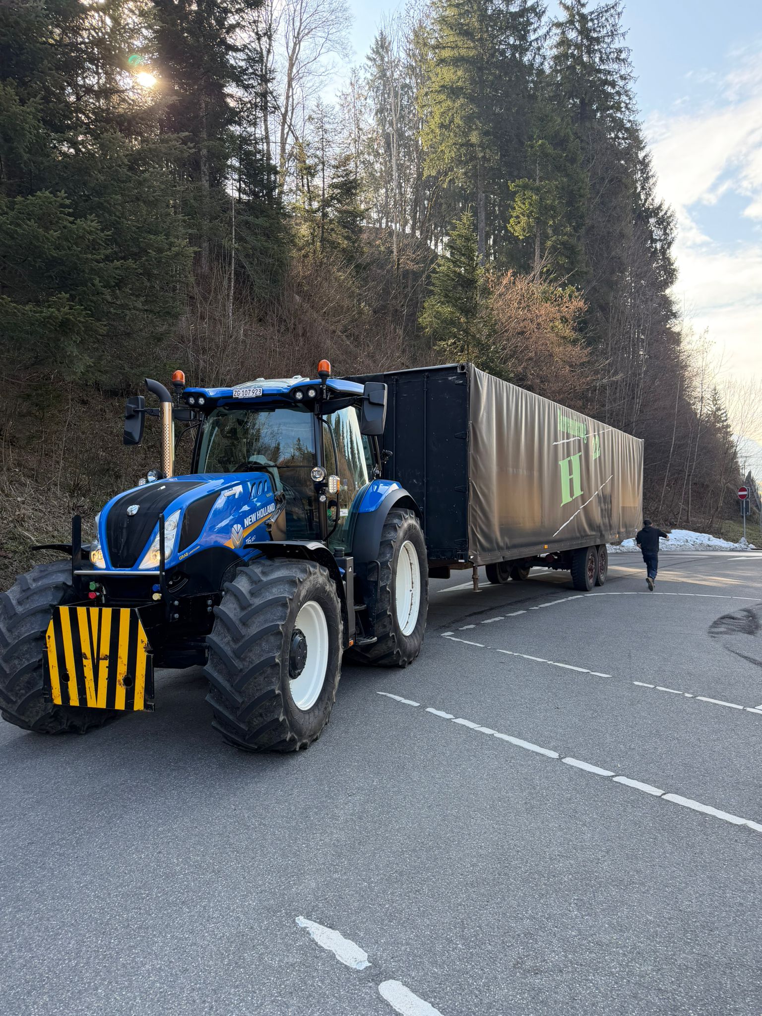 Barwagen beim Aufbau