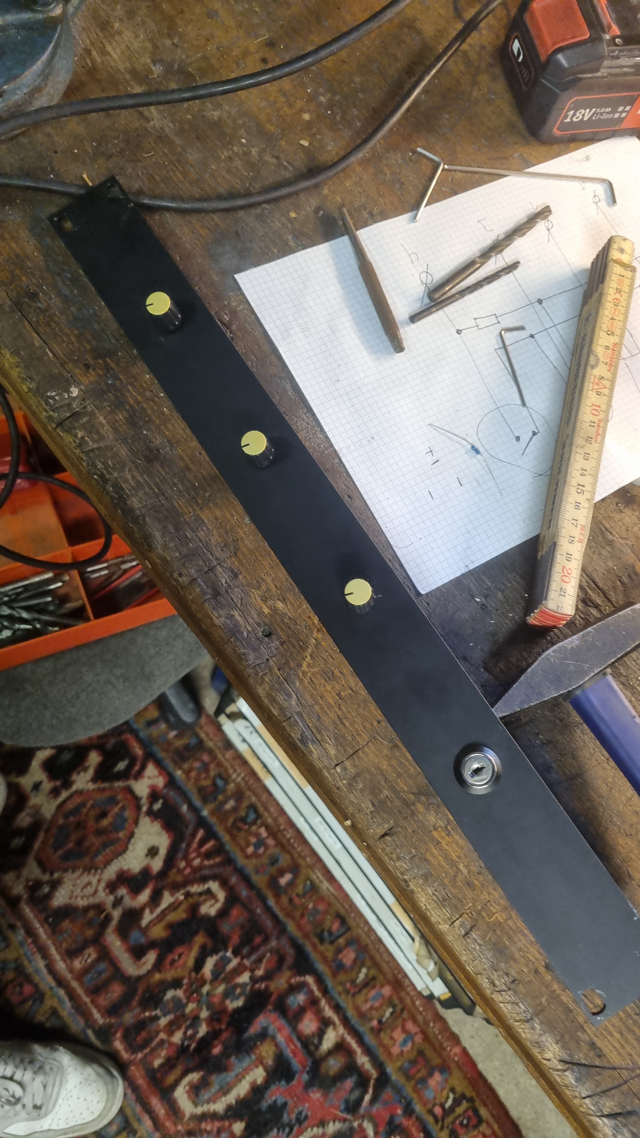 Beleuchtung am Barwagen